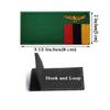 2 PCS AliPlus Zambia Flag Patch Embroidered Tactical Military Morale Patch Applique Fastener Hook and Loop view 2