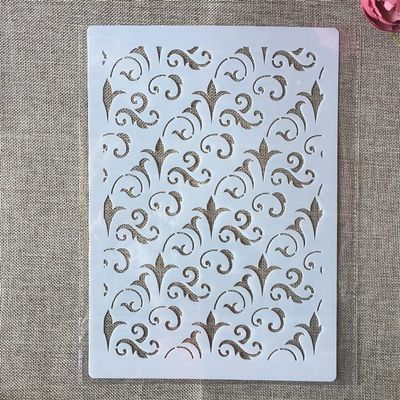 A4 29cm Tulip Texture Stencils for Painting on Wood Canvas Paper Floor Laser Cut Painting Stencil for Home Decor DIY Craft Projects