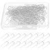 VILLCASE 200pcs Nichrome u Hooks for Jewelry High Temp Nichrome Wire Hooks Ceramic Hanger u Shaped Hanger Craft Tools view 1