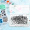VILLCASE 200pcs Nichrome u Hooks for Jewelry High Temp Nichrome Wire Hooks Ceramic Hanger u Shaped Hanger Craft Tools view 3