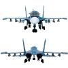 DAGIJIRD Simulation 1:100 Russia Su34 Su-34 Fighter Attack Plane Model Metal Aircraft Model for Collection Gift view 3