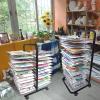 Katzowen Art Drying Rack for Art Studios & Classrooms, Metal Artwork Storage Display Rack Mobile Art Drying Rack for Classrooms, Art Studios, 35 Shelves, 17.3 X 16.5 X 41.7 Inches, Black view 4