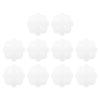 PATIKIL Plastic Mesh Canvas Sheets,10Pcs 3.12inch Cross Needlework Blank Yarn Crafting for Embroidery DIY Bookmarks Cup Mats, White, Flower Shape view 1