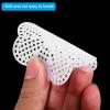 PATIKIL Plastic Mesh Canvas Sheets,10Pcs 3.12inch Cross Needlework Blank Yarn Crafting for Embroidery DIY Bookmarks Cup Mats, White, Flower Shape view 4