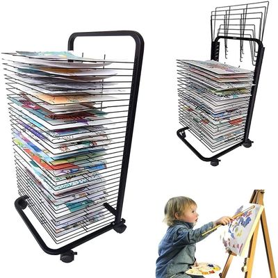 Art Drying Rack for Art Studios & Classrooms, 3 Sizes Mobile Art Drying Racks - Flexible Shelves, Art Carts with Universal Wheels are Ideal for Classroom Art Studios and Home Use, Drying & Print Racks