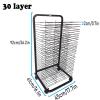 Art Drying Rack for Art Studios & Classrooms, 3 Sizes Mobile Art Drying Racks - Flexible Shelves, Art Carts with Universal Wheels are Ideal for Classroom Art Studios and Home Use, Drying & Print Racks view 2