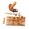Rosewood Yarn Winder and Yarn Swift - Large Wooden Yarn Winder for Knitting Crocheting Handcrafted - Lichtenberg Figure Heavy Duty Natural Ball Winder (Winder+Swift Combo) view 3