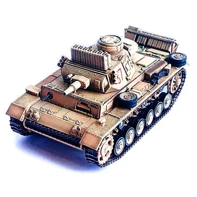 Dragon Armor | 1:72 Scale Military Diecast | Pz.Kpfw.III Ausf.N DAK s.Pz.ABT.501 Tunisia 1942/43
