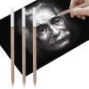 Beisto 3Pcs White Charcoal Pencils for Drawing Sketch Highlight Pencils Eraser White Sketch Pencil Chalk Pencils view 1