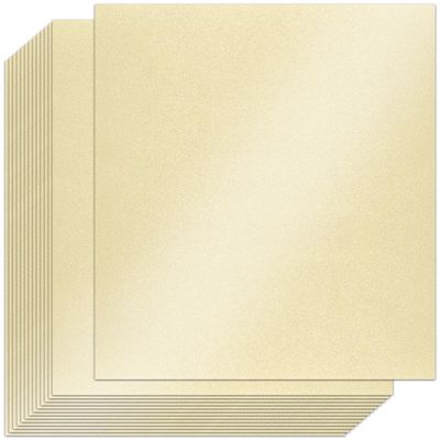 Gondiane OffWhite Shimmer Paper,24 sheets Pearlized Coating Cardstock Paper 8.5 x 11 Inches for DIY Cards, Invitations,Scrapbooking,Certificates and Other Crafts(250gsm/92lb)