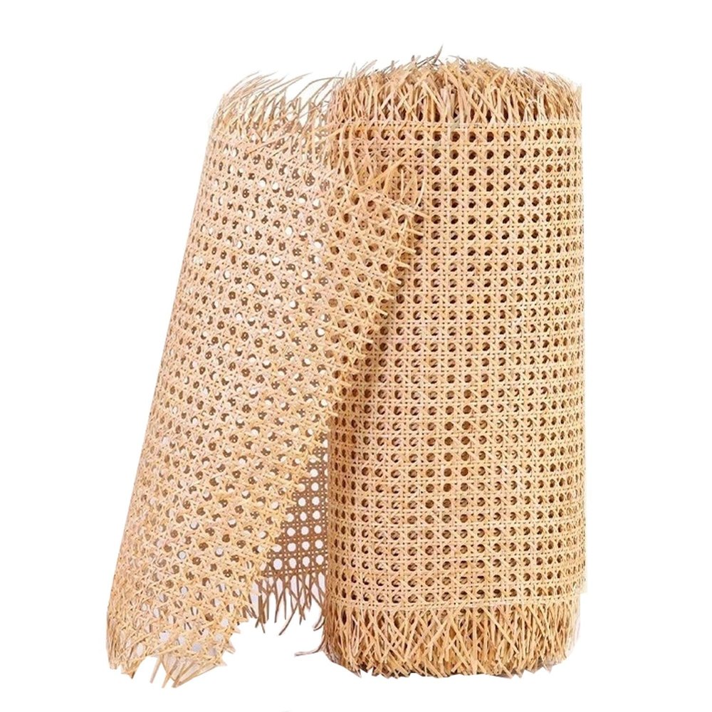AITAF Natural Rattan Webbing Hessian Fabric Roll for Furniture Chair Cabinet Ceiling Cane Rattan Webbing Mesh Roll Woven Open Mesh Cane 1 Roll Caning Material (Size : 0.5m x 1m), BHNJ152NJ