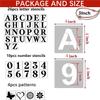 40pcs 3 Inch Letter and Number Templates, Reusable Plastic Large Alphabet Art Letter Stencils for Painting on Wood, Wall, Fabric, Rock, Chalkboard,Signs, Number Painting Stencils DIY Art Gifts view 2