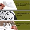 40pcs 3 Inch Letter and Number Templates, Reusable Plastic Large Alphabet Art Letter Stencils for Painting on Wood, Wall, Fabric, Rock, Chalkboard,Signs, Number Painting Stencils DIY Art Gifts view 3