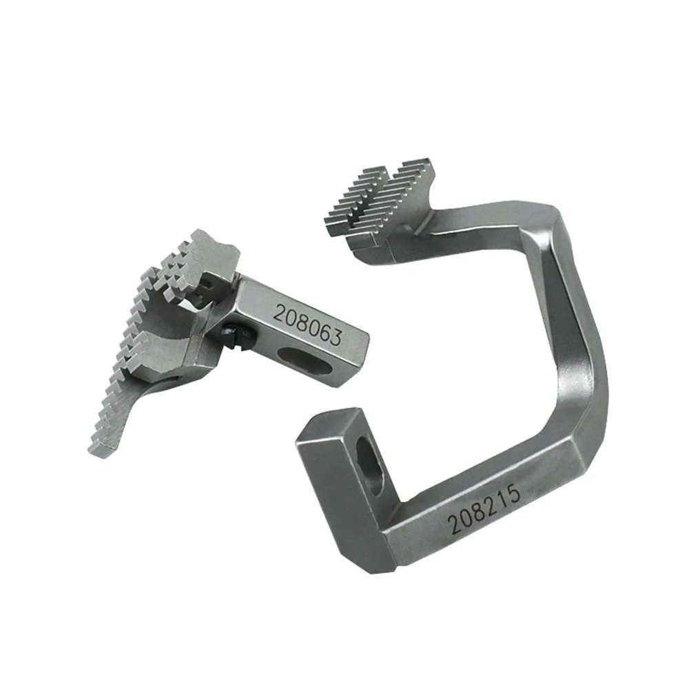 Blooy - 208063 + 208215 Feed Dog Set for Pegasus L32, M732 Industrial Overlock Sewing Machine Parts