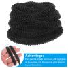 PATIKIL 5 Yard Faux Pearl Lace Ribbon, 0.43" Wide Pearl Fringe Applique Embroidered Pearl Bead Lace Trims for Wedding Party Home Decoration Sewing Craft, Black view 3