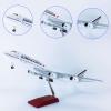 AZIZAT 18.5" 1:130-Scale Model Jet Model Airplane Air France B747-400 with Wheels Collectibles Die-Cast Model Plane Resin for Collection Gift view 2