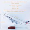 AZIZAT 18.5" 1:130-Scale Model Jet Model Airplane Air France B747-400 with Wheels Collectibles Die-Cast Model Plane Resin for Collection Gift view 3