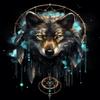 DIY Stamped Cross Stitch Kits Night Wolf Dreamcatcher for Beginners Easy 11CT Needlepoint Embroidery Counted Cross Stitch Kits Art Craft Wall Decoration and Gift 50x65cm(1) view 1
