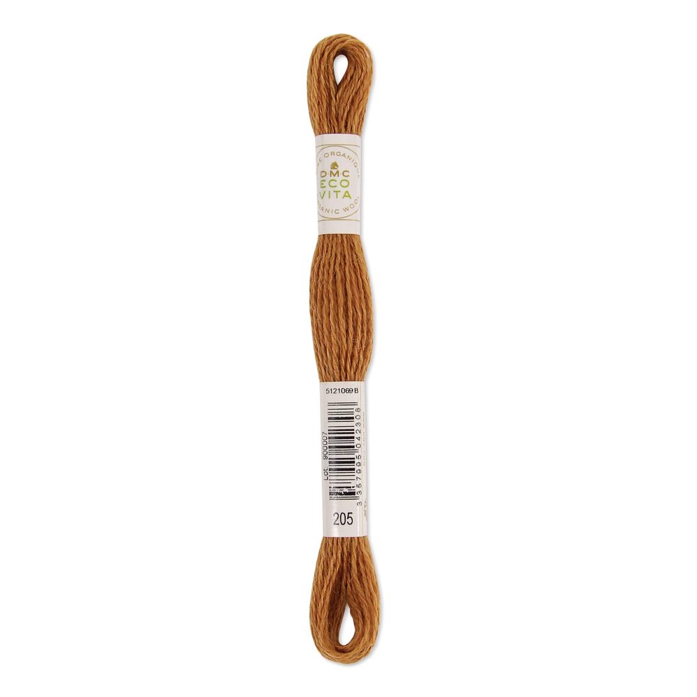 DMC Eco Vita Organic Wool Thread - Cinnamon Rhubarb, 17-1/2 yds