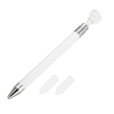 PATIKIL Diamond Art Pen with Wax, Diamond Art Accessories Refillable Wax Pen with 2Pcs Wax for Diamond Art Nail DIY Craft, White