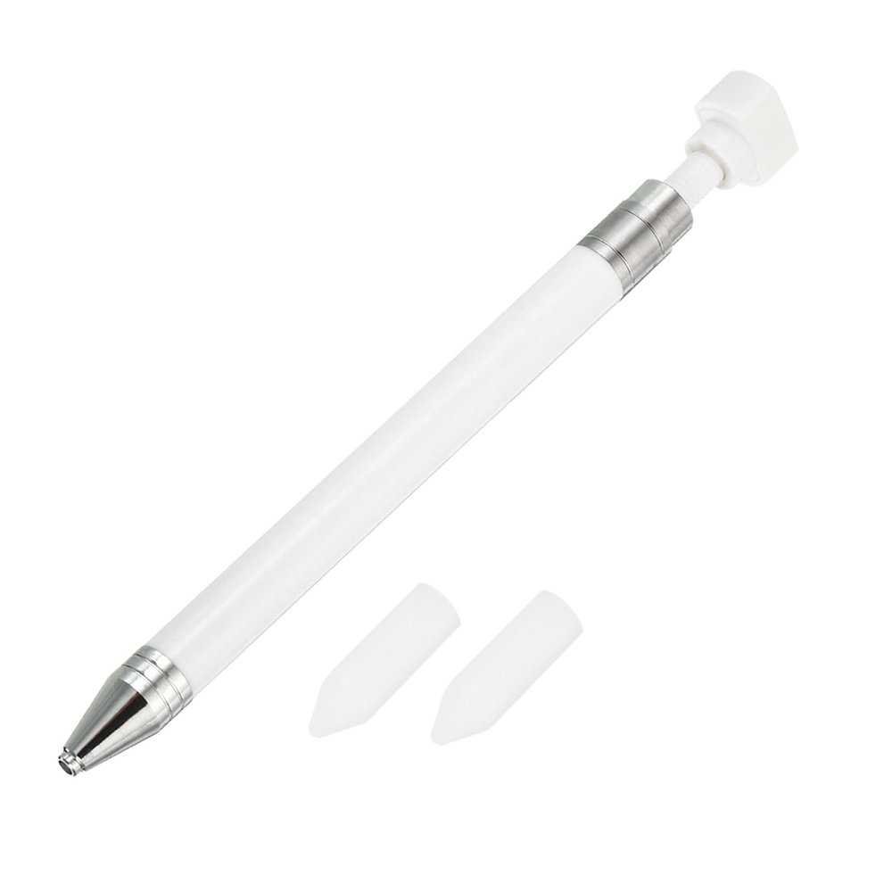 PATIKIL Diamond Art Pen with Wax, Diamond Art Accessories Refillable Wax Pen with 2Pcs Wax for Diamond Art Nail DIY Craft, White