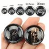 10Pcs Patterned Resin Round Button, 15mm-30mm Elegant Suit Coat Button Black Brown DIY Sewing Crafts Scrapbook Accessories (Color : Brown, Size : 15mm) view 2