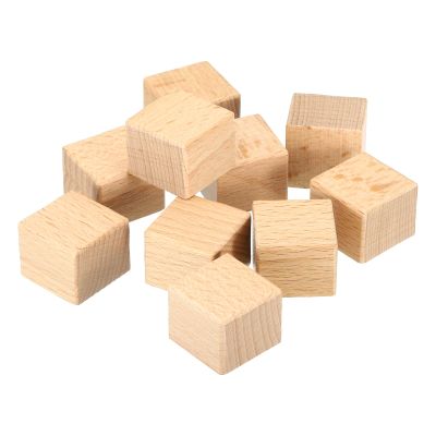 PATIKIL 25x25mm Blank Wood Rubber Stamp Mounts, 20 Pack Wooden Rubber Stamp Handle Hard Wooden Blocks for Stamp Making DIY Crafting Style 1, Brown