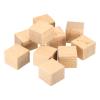 PATIKIL 25x25mm Blank Wood Rubber Stamp Mounts, 20 Pack Wooden Rubber Stamp Handle Hard Wooden Blocks for Stamp Making DIY Crafting Style 1, Brown view 1