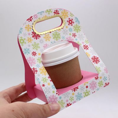 KSCRAFT 4oz Coffee Cup Carrier Metal Cutting Dies Stencils for DIY Scrapbooking Decorative Embossing DIY Paper Card