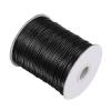 CoCud Waxed Polyester String Cord, 172 Yards 158m Length 1.2mm Dia, Soft Smooth Beading Thread Black - (Applications: for DIY Craft) view 1