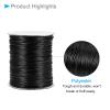 CoCud Waxed Polyester String Cord, 172 Yards 158m Length 1.2mm Dia, Soft Smooth Beading Thread Black - (Applications: for DIY Craft) view 4