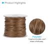 CoCud Waxed Polyester String Cord, 42 Yards 39m Length 4mm Dia, Soft Smooth Beading Thread Brown - (Applications: for DIY Craft) view 4