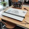 Acurit PXB 23 x 31 Drawing Board for Artists and Designers - Portable Workspace for Drawing, Sketching, Drafting, Painting - Fixed Angled Laminated Surface with Ruler and Parallel Motion Bar view 2