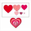 XMZZMX Valentine's Day Heart Metal Cutting Dies for Card Making, Paper Embossing Die-Cuts Kit Storage Pockets Supplies, Scrapbooking Stencils view 2