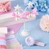 Pandahall 25 Yards Gingham Ribbon Plaid Christmas Ribbon 5/8 Inch Plaid Fabric Ribbon Checkered Pattern Ribbon for Valentines Gift Hair Accessories Craft Cake Gift Wrapping view 4