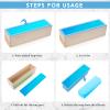 Ziliny 3 Pcs 42oz Soap Loaf Mold Flexible Rectangular Silicone Soap Molds Wood Box Tray Making Supplies for Homemade Craft DIY Tool(Purple, Pink, Blue) view 2