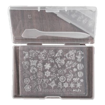 3D Nail Art Template Mold with Variety of Patterns - Christmas Resin Ornament Molds for DIY Craft
