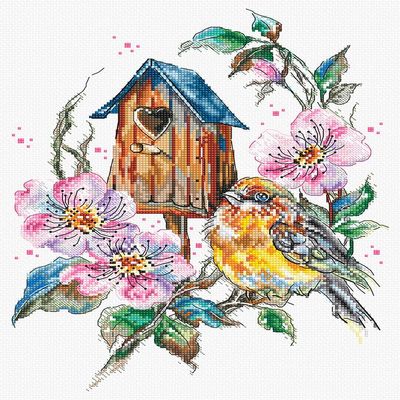 Wizardi LetiStitch Counted Cross Stitch Kit Feathery Wonder L8996