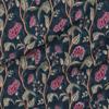 Spoonflower Fabric - Dark Floral Victorian Romantic Traditional Moody Bohemian Rich Boho Printed on Performance Linen Fabric by The Yard - High-end Upholstery Linen Fabric Look view 1