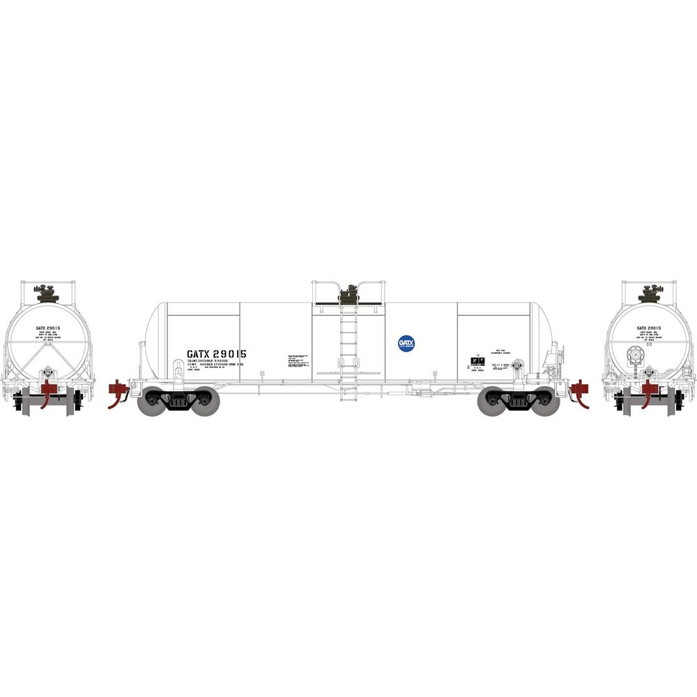 Athearn HO 20K Gal Acid Tank GATX #29015 ATHG37997 HO Rolling Stock