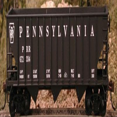 Bowser HO Scale 70-Ton 12-Panel 3-Bay Hopper Pennsylvania/PRR (Keystone) #667358