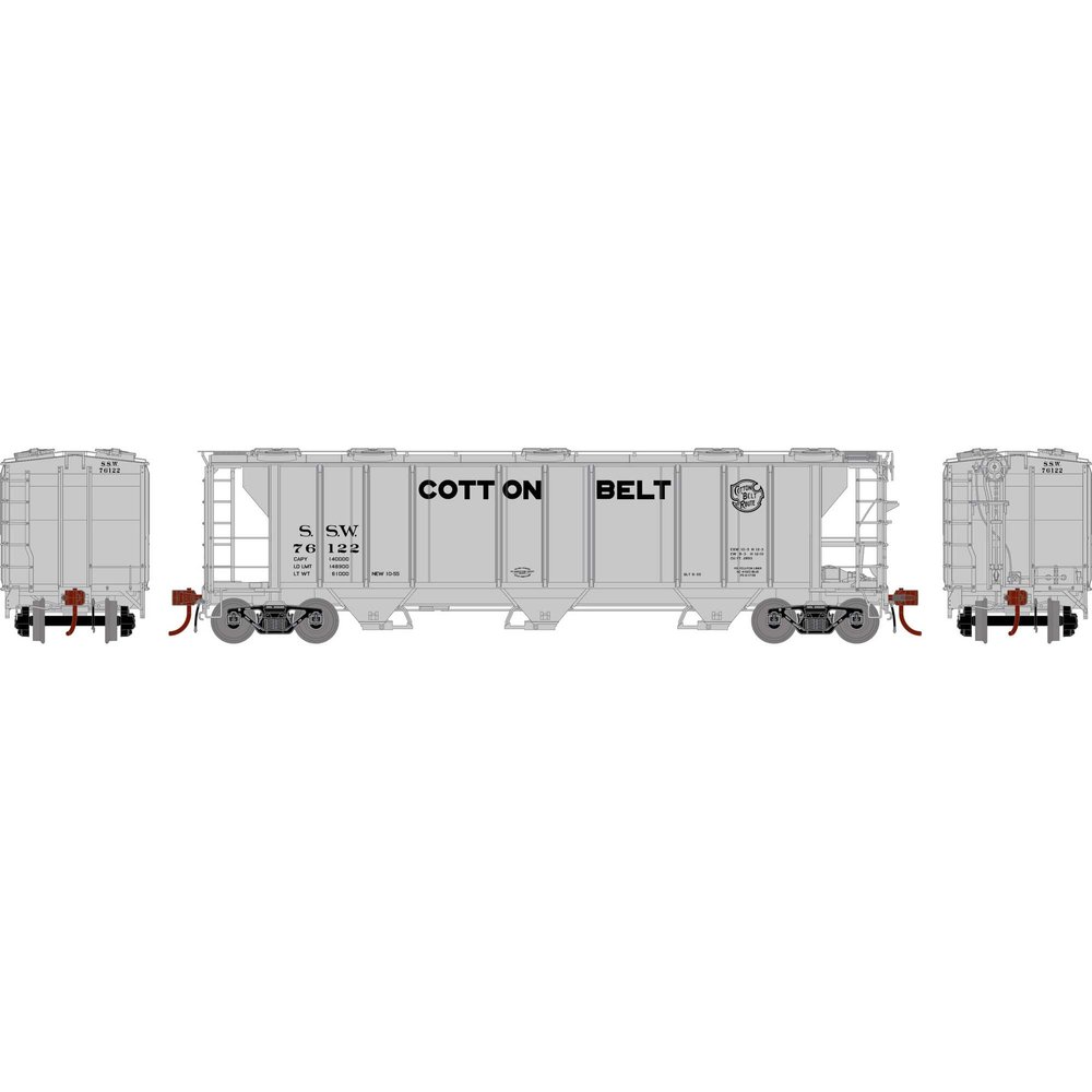 Athearn HO PS-2 2893 3-Bay Covered Hopper SSW #76122 ATHG73629 HO Rolling Stock