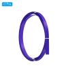 PATIKIL Bamboo Strips for Weaving 7/16" x 10 Ft, 3 Pack Thin Flat Wicker Rattan Cane Reed for Making Basket Webbing DIY Crafts, Purple view 3