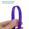 PATIKIL Bamboo Strips for Weaving 7/16" x 10 Ft, 3 Pack Thin Flat Wicker Rattan Cane Reed for Making Basket Webbing DIY Crafts, Purple view 4