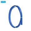 PATIKIL Bamboo Strips for Weaving 7/16" x 10 Ft, 5 Pack Thin Flat Wicker Rattan Cane Reed for Making Basket Webbing DIY Crafts, Sky Blue view 3