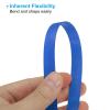 PATIKIL Bamboo Strips for Weaving 7/16" x 10 Ft, 5 Pack Thin Flat Wicker Rattan Cane Reed for Making Basket Webbing DIY Crafts, Sky Blue view 4