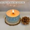 30 Sets Double-Layered Smokeless Cherry Wood Candle Wicks, Long Lasting Flame, Easily Burn, Candle Cores with Stand and Glue Dot, Warning Label for DIY Candle Making view 3