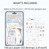 ZXMNBH Paper for Scrapbooking Kit Postmark Imprint Collage Diary Planner Materials Adults Junk Journaling Decor Supplies 100 Pcs/Pack view 2