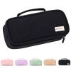EASTHILL Large Capacity Pencil Case Pen Pouch Organizer Canvas Pencil Bag with Handle School Supplies for Teen Girls-Black view 1