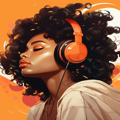 DIY Stamped Cross Stitch Kits for Beginners Easy African Young Girl with Earphones 11CT Needlepoint Embroidery Counted Cross Stitch Kits Art Craft Wall Decoration and Gift 30x40cm(3)